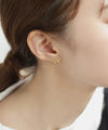 フラワーアシメピアス