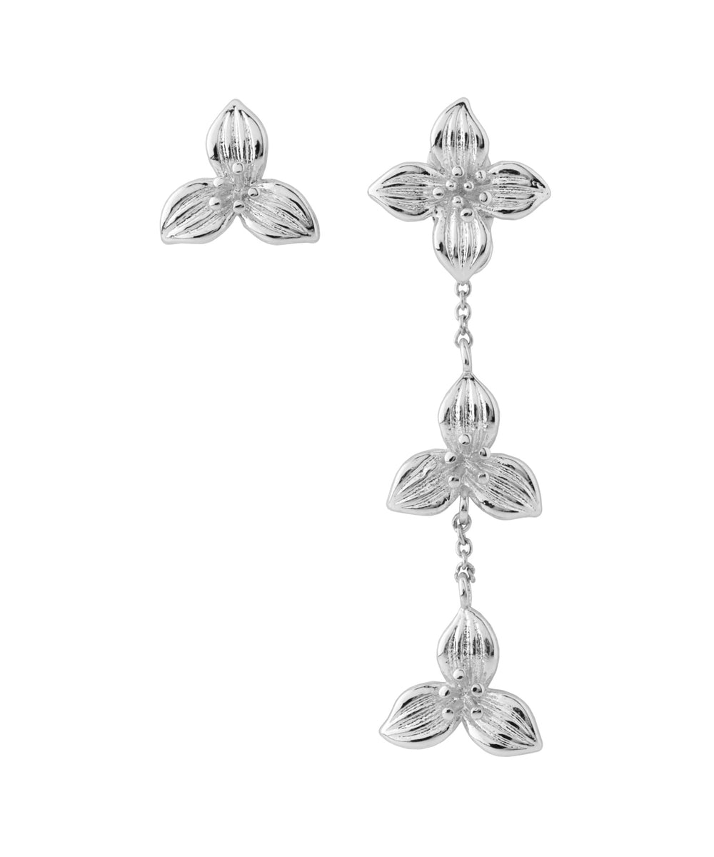 ANEMONE】フラワーアシメピアス｜アネモネ・シエナロゼ