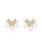 パール×ビジューピアス