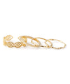 Antique-style milgrain rings (set of 4)
