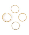 Antique-style milgrain rings (set of 4)