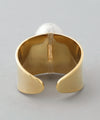 Freshwater pearl wide ring