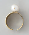 Freshwater pearl wide ring