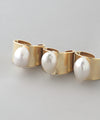 Freshwater pearl wide ring