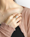 Freshwater pearl wide ring