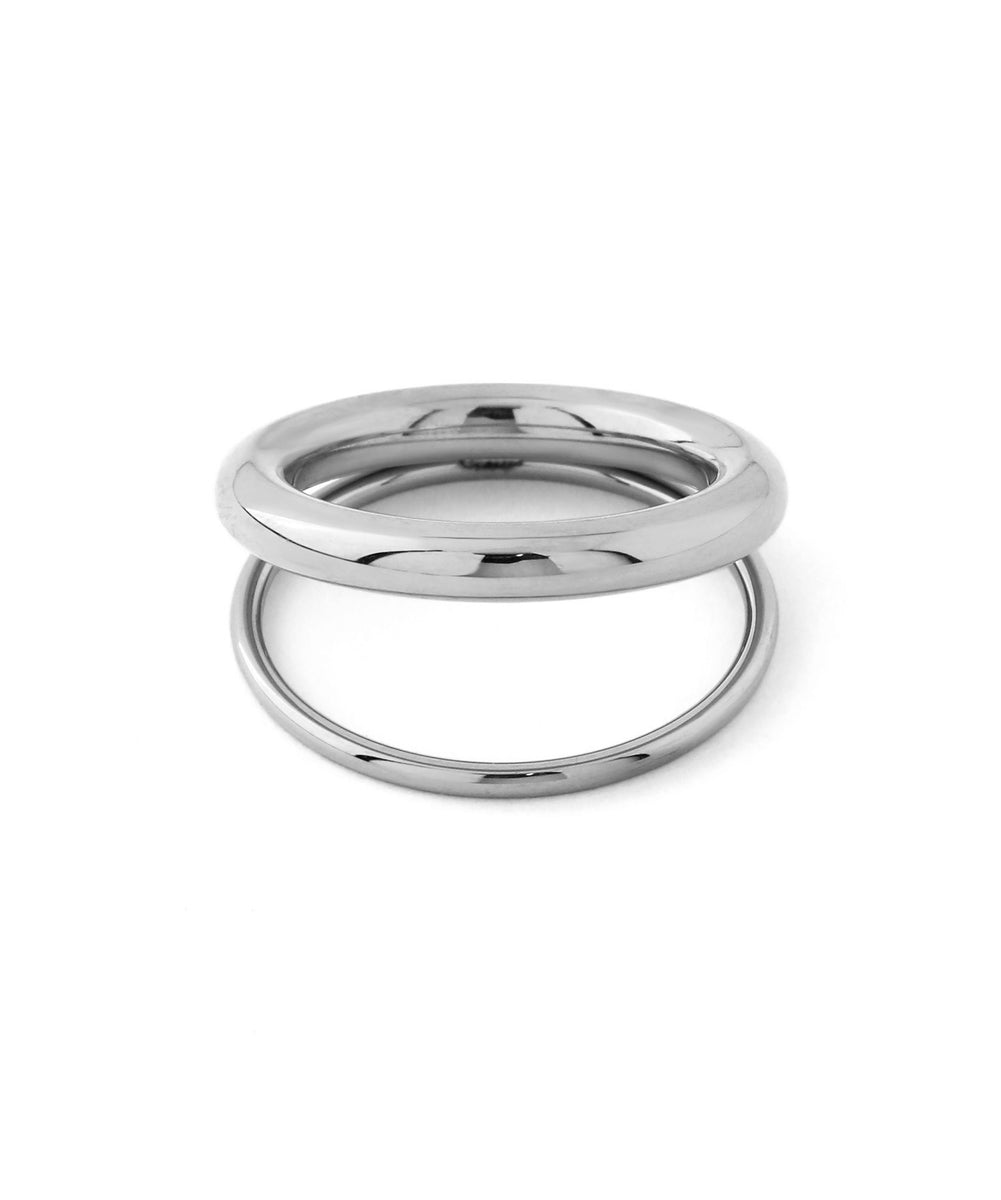ANEMONE】【ステンレス】ダブルラインメタルリング｜アネモネ