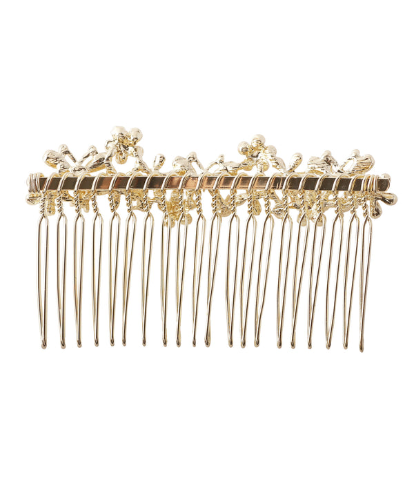 パールとビジューのフラワーガーデンコーム