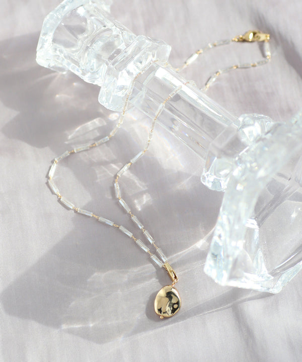 2WAYメタルチャーム×ビーズネックレス