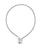 Metal Plate Mantel Cord Necklace