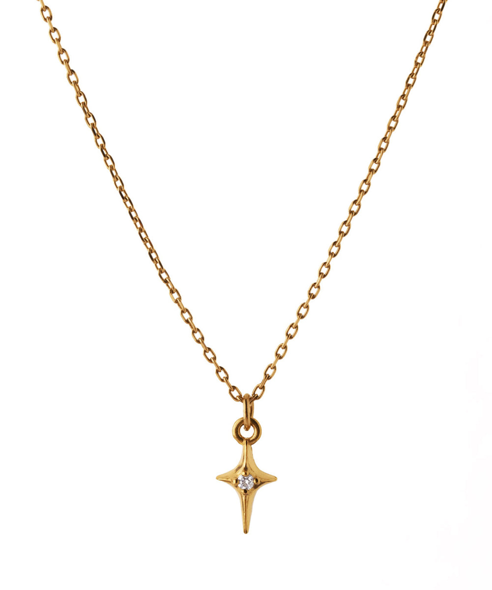 ANEMONE】【ステンレス】スター×ビジューネックレス｜アネモネ