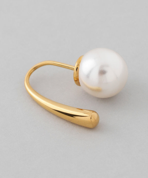 【ステンレス】パールバックキャッチピアス