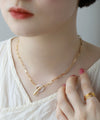Combination Color Semi-Matte Mantel Necklace