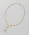 Combination Color Semi-Matte Mantel Necklace
