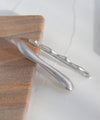 Matte Metal Wave Hairpins (Set of 2)