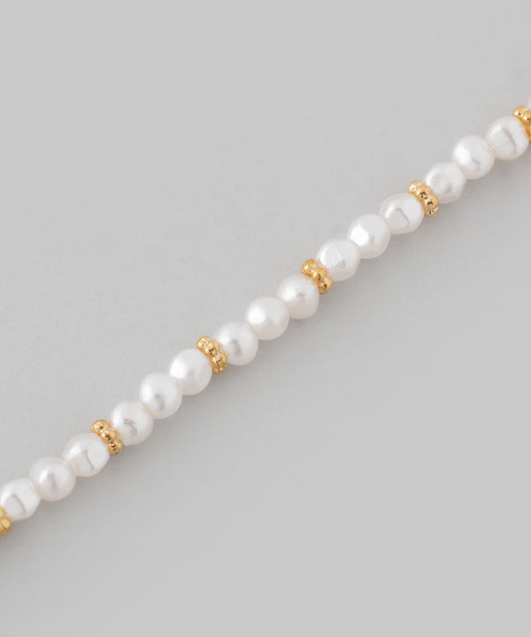 メタルポイントパールネックレス