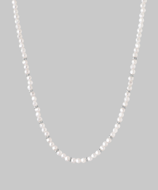 メタルポイントパールネックレス