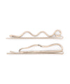 Wave Metal Hairpins (Set of 2)