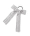 Monotone shaggy ribbon hair tie