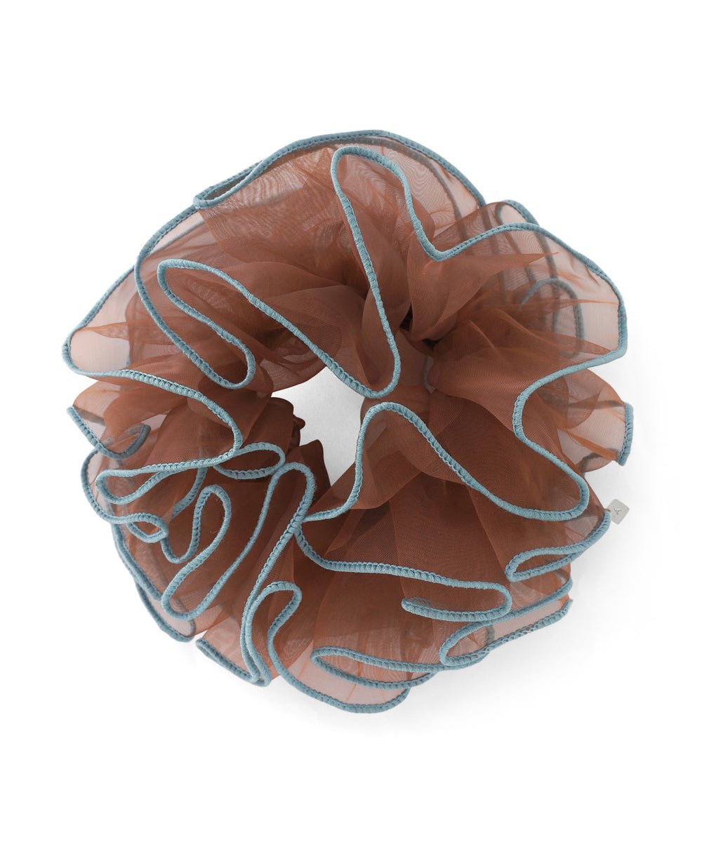 ANEMONE】バイカラーオーガンジーシュシュ｜アネモネ・シエナロゼ