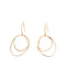 Bijou and overlapping circle earrings