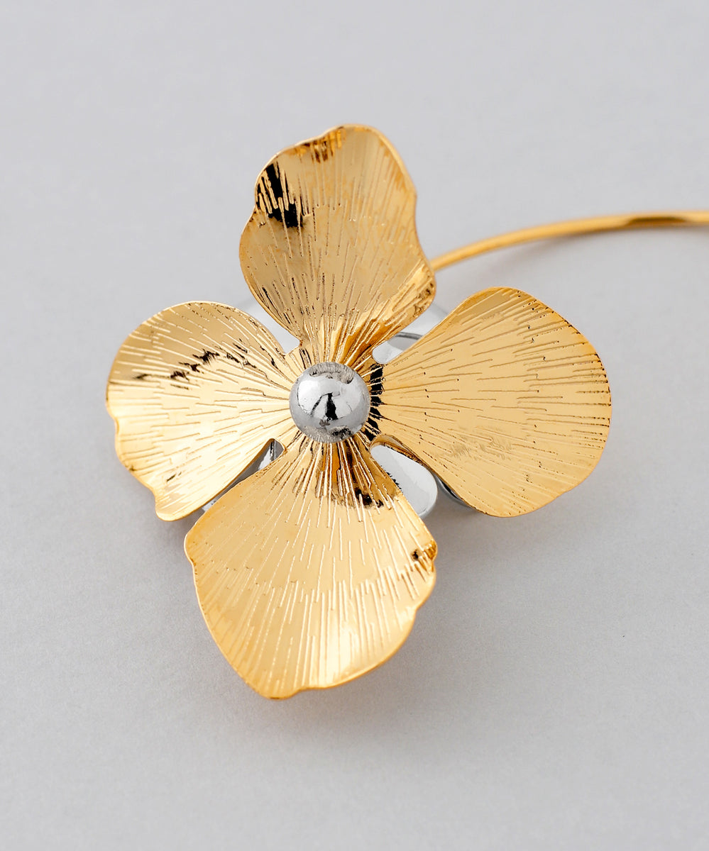 mimi33】フラワーバックキャッチピアス[Sheerchic]｜アネモネ