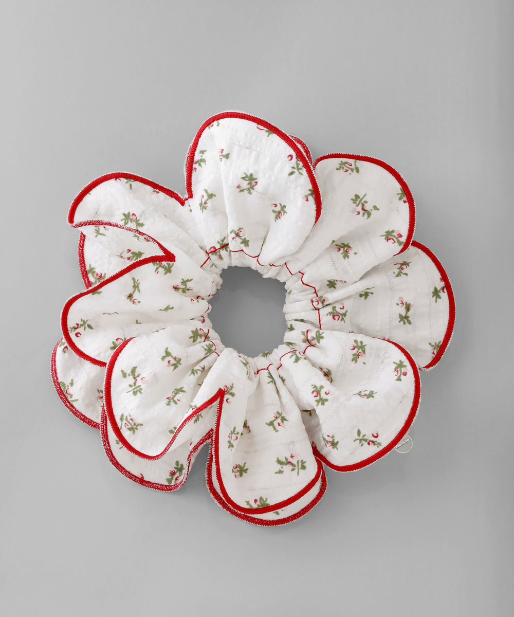 ANEMONE】小花柄ボリュームシュシュ｜アネモネ・シエナロゼ・ミミサン