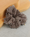 Beads x Velvet Pleated Scrunchie