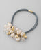 パール×メタルヘアゴム