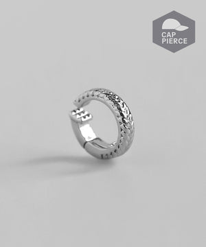 Design Hoop Cap Earrings