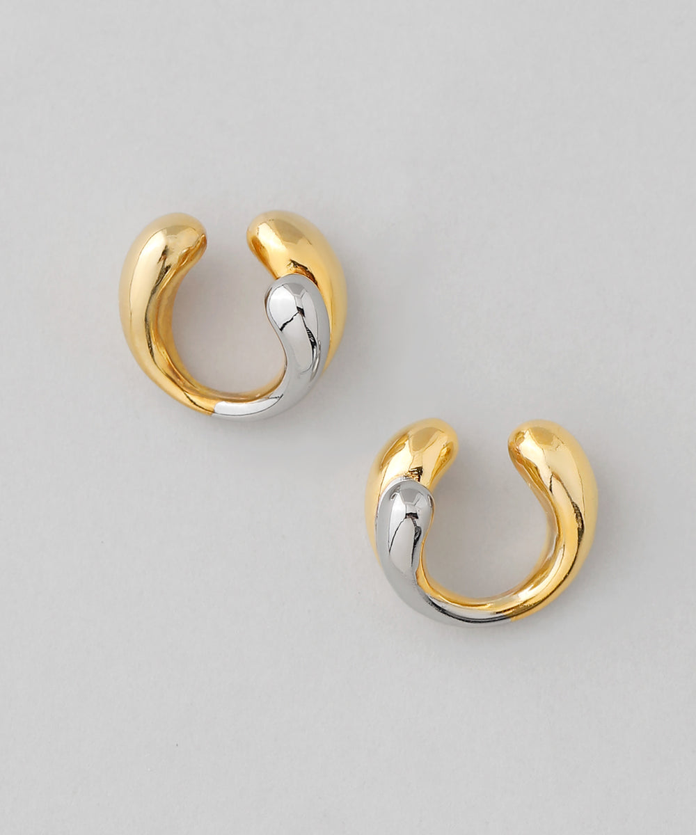 mimi33】メタル2WAYイヤリング[コンビカラー][Basic]｜SANPO ONLINE