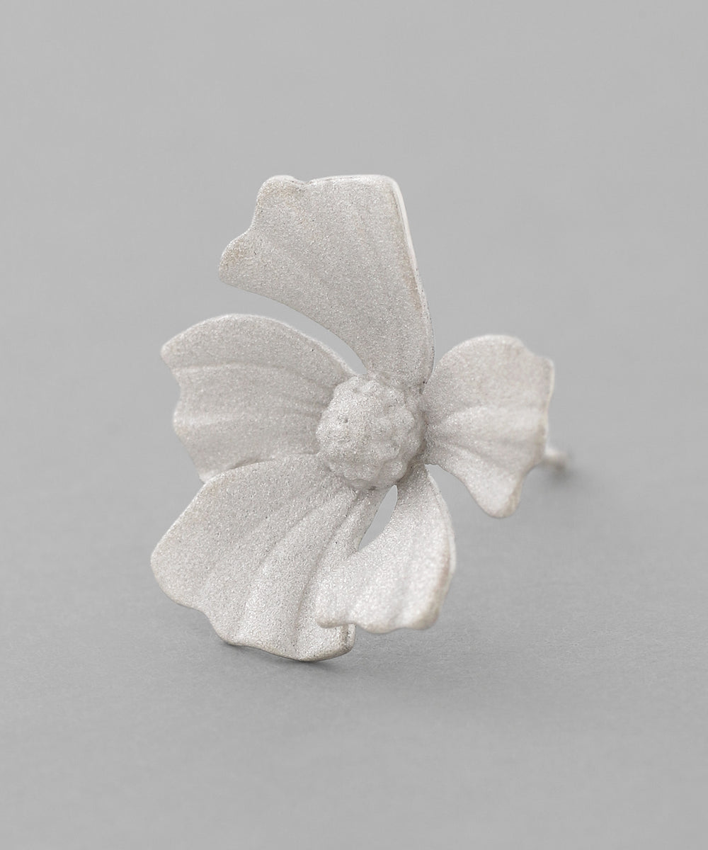 mimi33】フラワーピアス[silver925][Basic]｜アネモネ・シエナロゼ