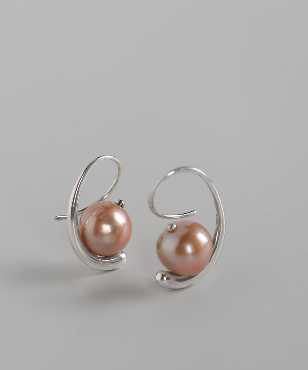 mimi33】淡水パールフックピアス[silver925][Basic]｜アネモネ
