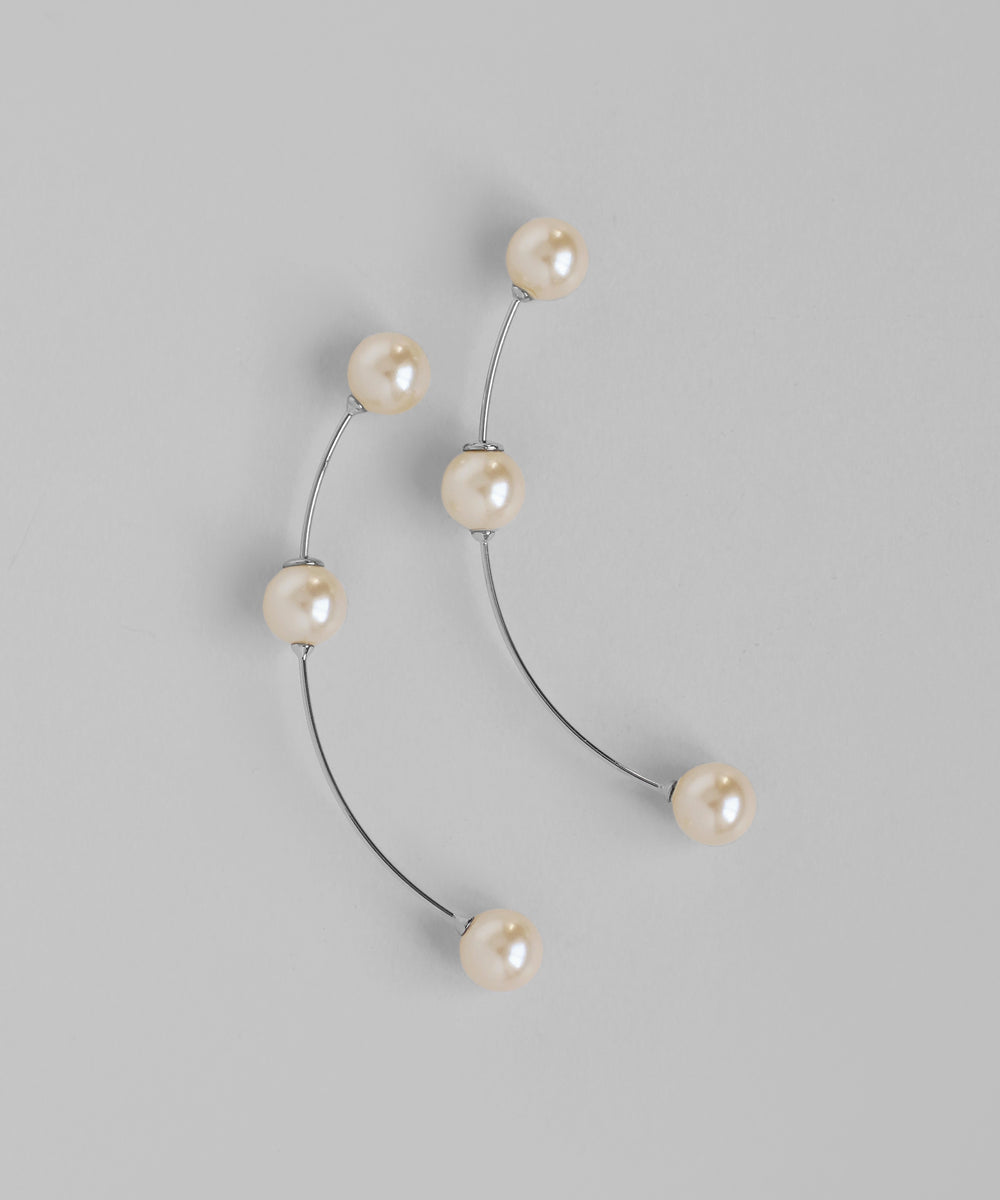 MICHIRU パール　ロングピアス　個性的 mimi33】パールキャッチロングピアス[Ownideal]｜SANPO ONLINE