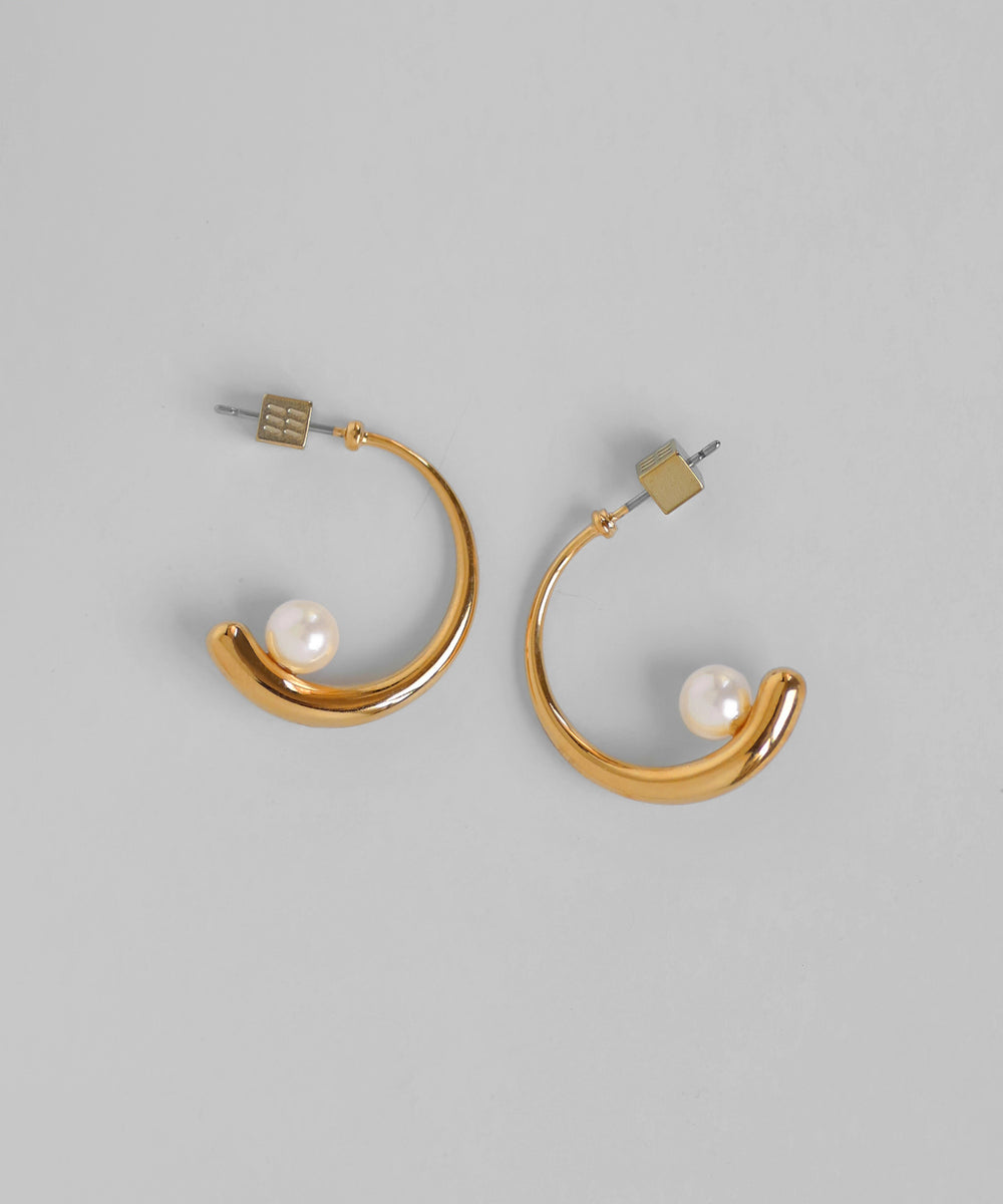 mimi33】パールフープピアス[Sheerchic]｜SANPO ONLINE(サンポー