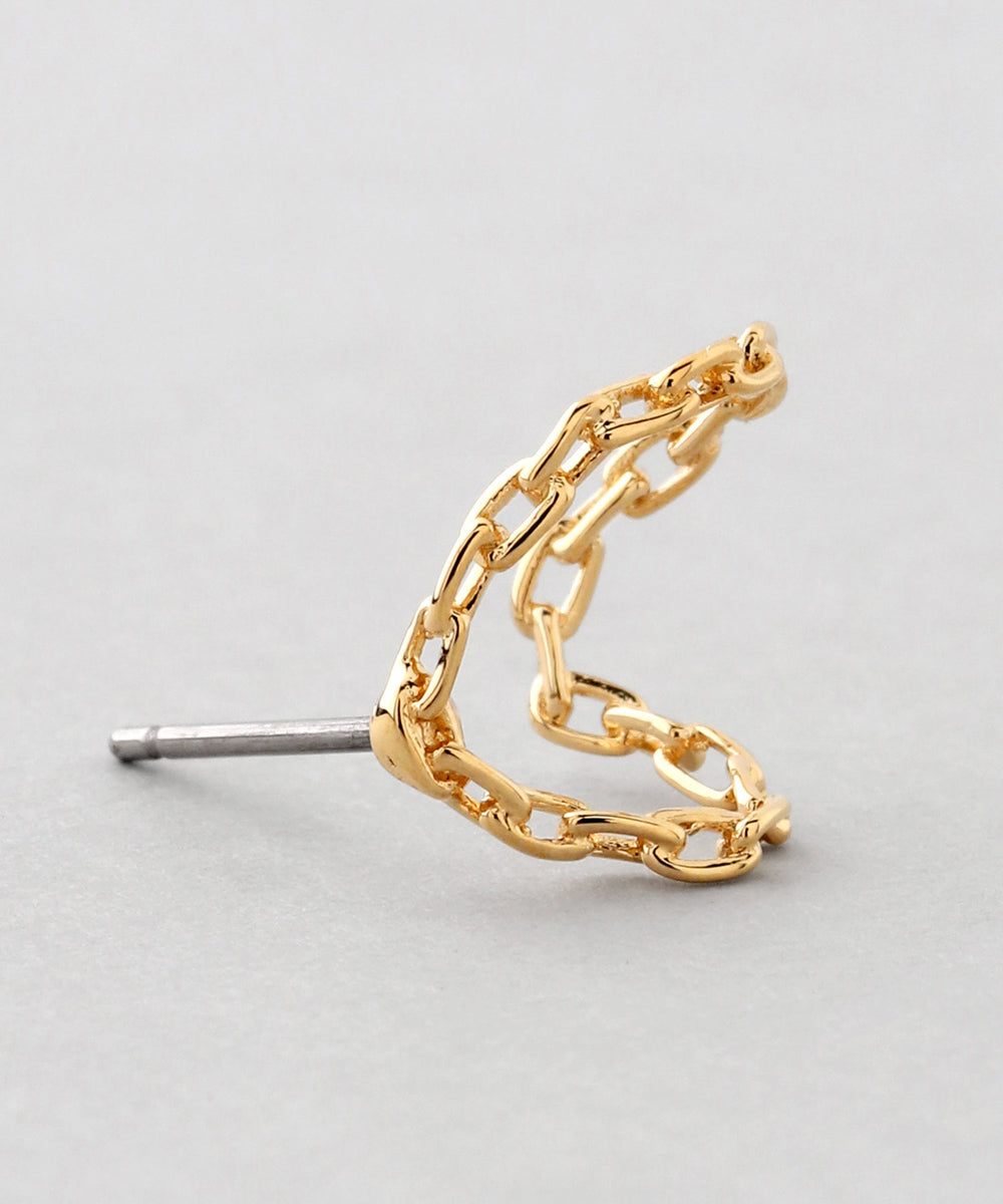 杏*様 美品 K18 ニュアンスピアス mimi33】ニュアンスチェーンピアス[Sheerchic]｜アネモネ・シエナロゼ