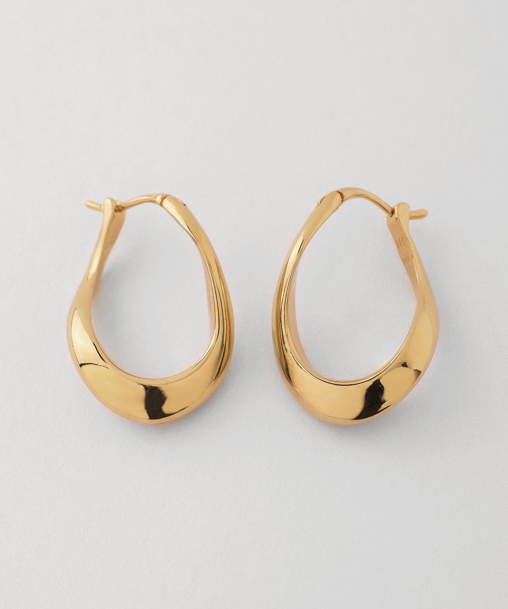 ROLEMODEL フープピアス CZリーフフープピアス シルバー925 – 金属アレルギー対応の