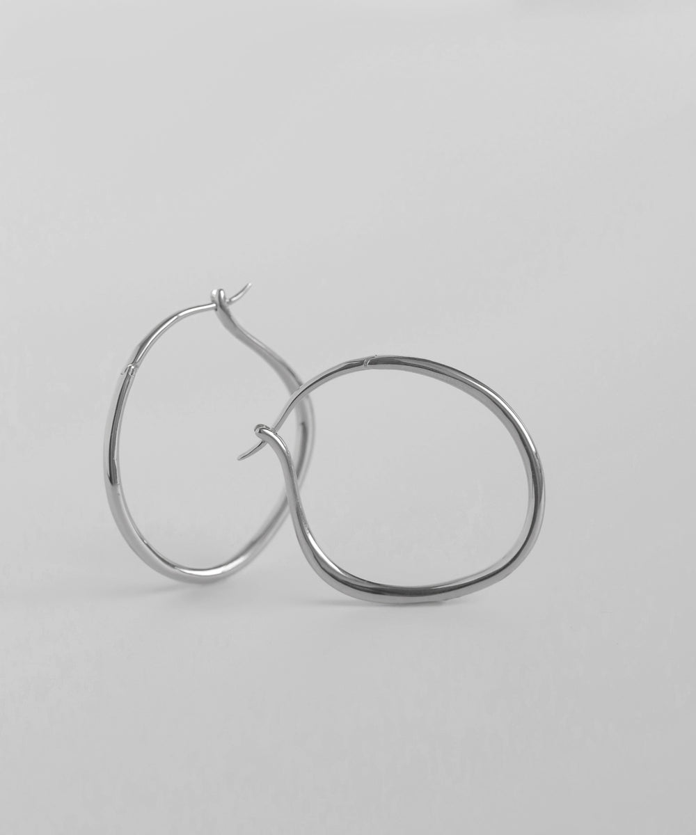 mimi33】ゼロフープピアス[M][Basic]｜アネモネ・シエナロゼ・ミミサン