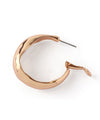 Large craft-style metal hoop earrings