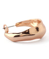 Large craft-style metal hoop earrings