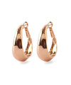 Large craft-style metal hoop earrings
