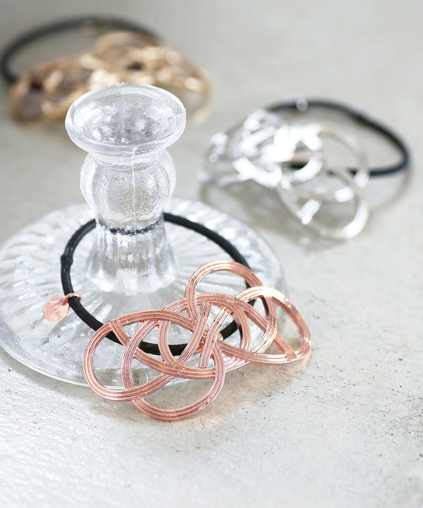 水引モチーフのメタルヘアゴム