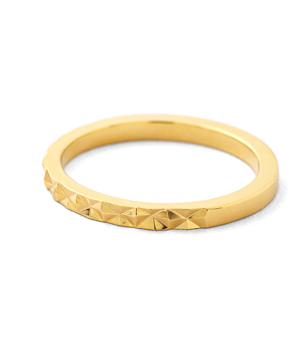 ダイヤカットピンキーリング