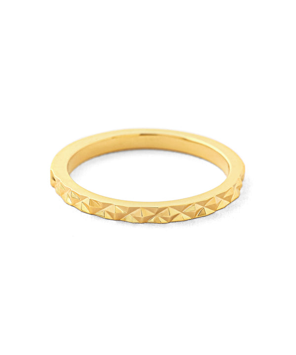 ダイヤカットピンキーリング