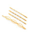 Metal design hairpins (set of 4)
