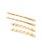 Metal Wave Hairpins (Set of 4)
