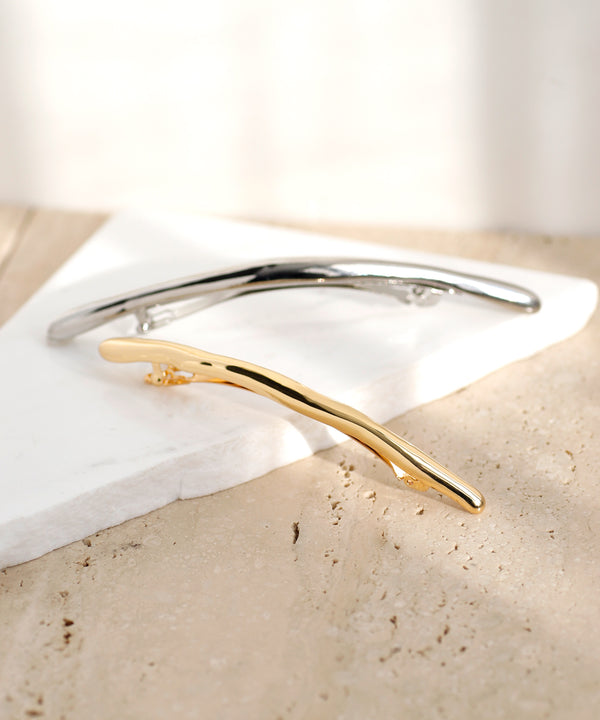 ニュアンスメタルバレッタ