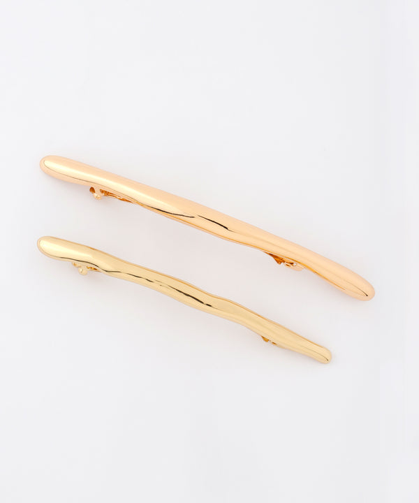 ニュアンスメタルロングバレッタ