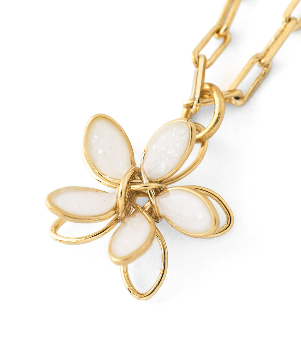 ANEMONE】プチフラワーネックレス｜アネモネ・シエナロゼ・ミミサン