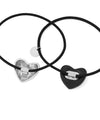 Heart-shaped hair ties (set of 2)
