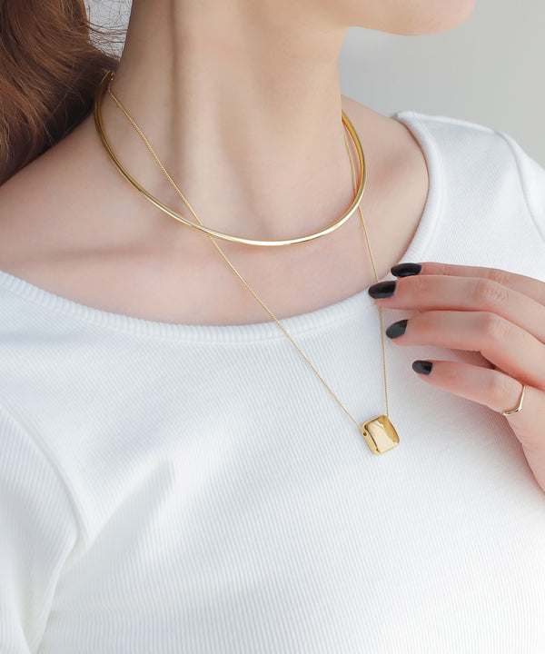 メタルチャーム2連チョーカー